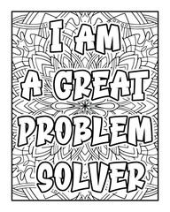 An Inspirational word Coloring page for Positive Thinking and Self-Motivation. Coloring page, Inspirational words, Positive thinking, Self-motivation, Mindfulness, Creativity, Personal, growth, Mental