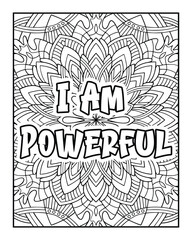 An Inspirational word Coloring page for Positive Thinking and Self-Motivation. Coloring page, Inspirational words, Positive thinking, Self-motivation, Mindfulness, Creativity, Personal, growth, Mental
