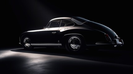 Fototapeta na wymiar luxury black sportscar fast design