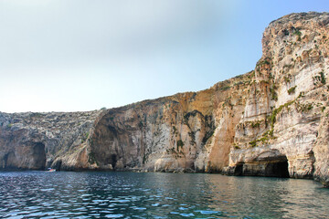 Fototapeta na wymiar The Blue Grotto sea cavern
