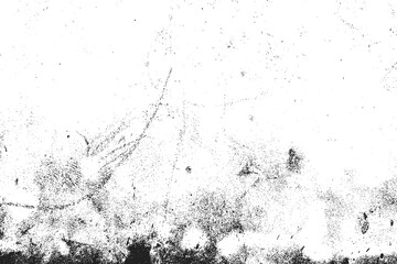 Overlay white background. Grunge distressed dust particle white and black