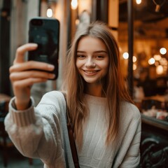 Vibrant Young Individuals Immersed in the Pleasures of Mobile Smartphone Technology, Embracing Digital Connectivity and Modern Lifestyle. Generative AI