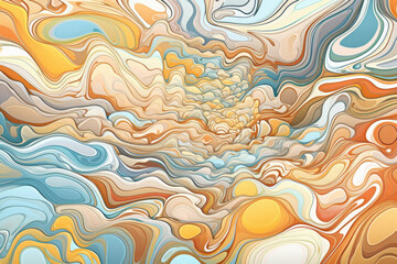A vibrant abstract illustration with swirling patterns, created with Generative AI technology