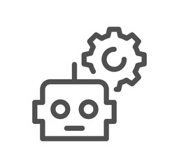 Data analysis related icon outline and linear vector.