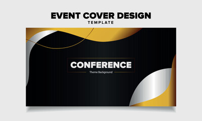 Vector event cover design template
