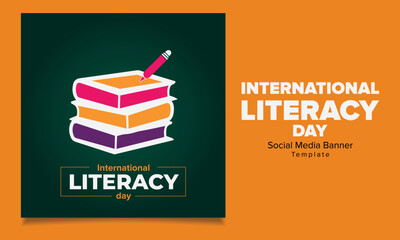International literacy day theme design 
