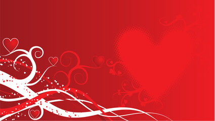 Valentine background, vector illustration