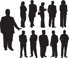 Silhouettes man and women, vector illustration © Designpics