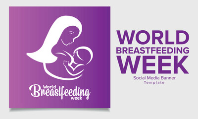 The newest world breastfeeding week theme or social media feed