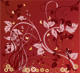Fototapeta na wymiar Floral Background - vector