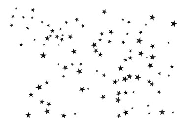 Star confetti. Abstract casual confetti background. Bright design pattern.