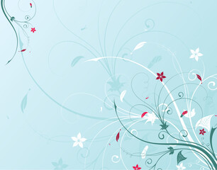 Abstract flower background, element for design, vector illustration