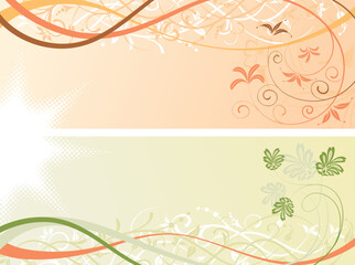 Flower background, element for design, vector illustration