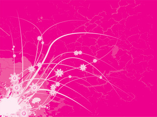 Floral abstract design in different shades of pink it is an ideal background