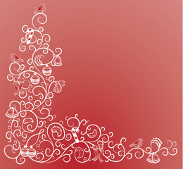 A vector illustration of a Christmas pattern