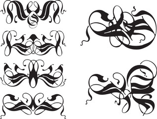 ornamental design element set