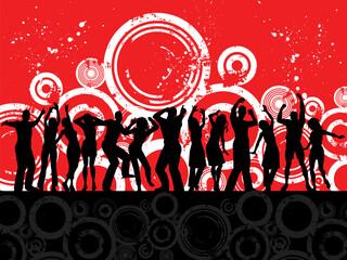 Grunge party background © Designpics