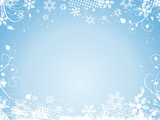 Decorative winter abstract background