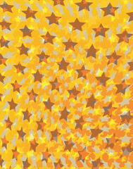 Abstract editable vector design of star shapes