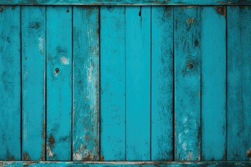 Blue Wooden Wall Texture in Close-up View. Generative AI