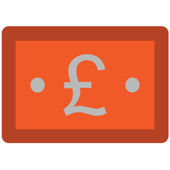 British Pound Bold Vector Icon

