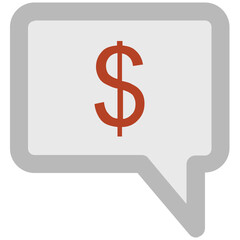 Business Conversation Bold Vector Icon

