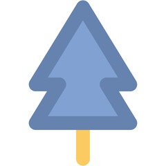 Pine Tree Bold Vector Icon

