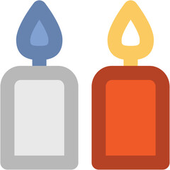 Candles Bold Vector Icon

