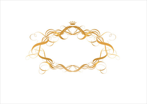 Vector ornamental elements. Suggested uses: titling frame and corner details. . Vector illustration.