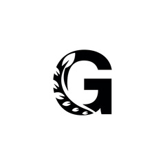 Minimalist and modern initial letter G logo vector image. Vector logo. Monogram alphabet