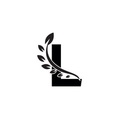 Minimalist and modern initial letter L logo vector image. Vector logo. Monogram alphabet