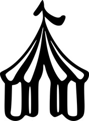 circus icon vector isolate on white background