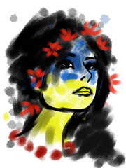 portrait of a Ukrainian woman