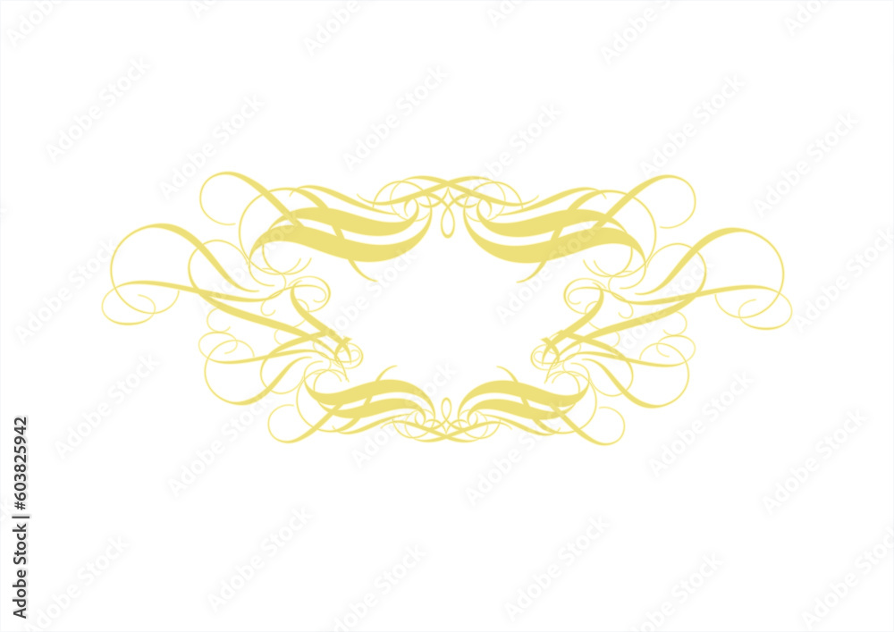 Sticker vector ornamental elements. suggested uses: titling frame and corner details. . vector illustration.