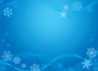 Christmas. Greeting card. Blue. A vector illustration.