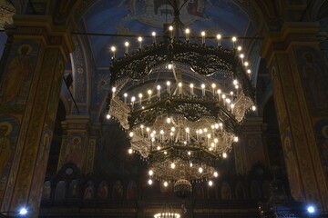 Fototapeta na wymiar Cathedral, Dormition of the Mother of God in Varna, Bulgaria, Orthodox Church