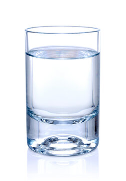 glass of water isolated on white  background