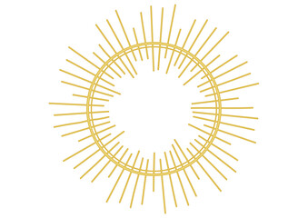 太陽のモチーフ、後光