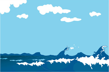 Ocean´s waves. Vector illustration available