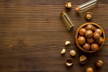 Natural macadamia nuts oil for cosmetic or cooking