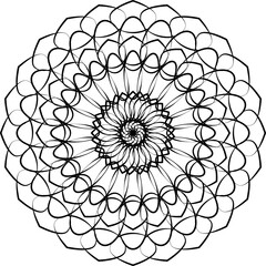 Flower Mandala. Vintage decorative elements. Oriental pattern, transparent background. Islam, Arabic, Indian, moroccan,spain, turkish, pakistan, chinese, mystic