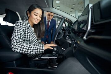 Buyer is happy to inspect interior of car before buying