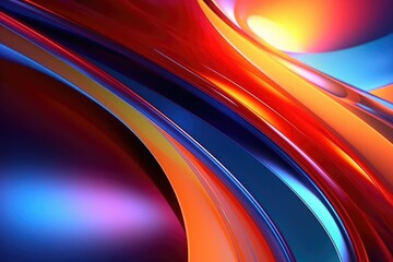 Fototapeta premium 3D Abstract colorful high technology background. Generative AI