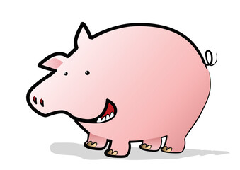 A Happy Pig in the Year of the Pig