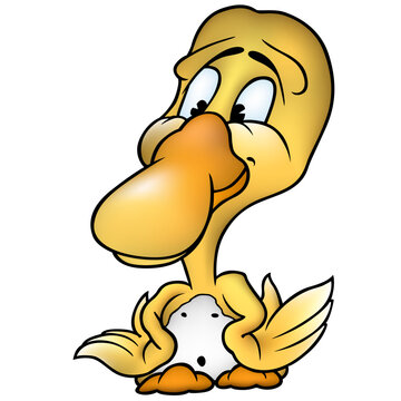 Duckling 02 - High detailed and coloured vector illustration