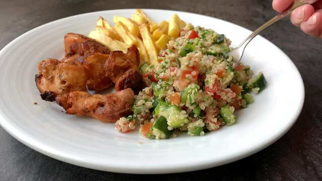 Eating Tabbouleh