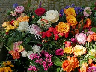 Grabblumen au dem Ohlsdorfer Friedhof