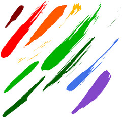 Brushes - Highly detailed vector illustration as brush smudge