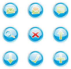 Web 2.0 icons set, vector illustration