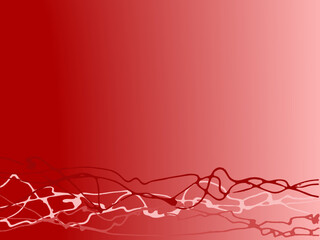 Red Random Lines on a red background - Ideal backdrop, graphic element or copyspace